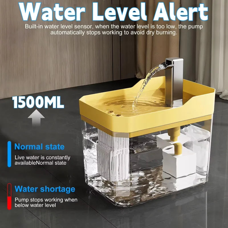 1.5L Cat Fountain Automatic Water Dispenser